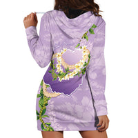 Hawaii Kauai Island Flowers Lei Hoodie Dress Mokihana Lei