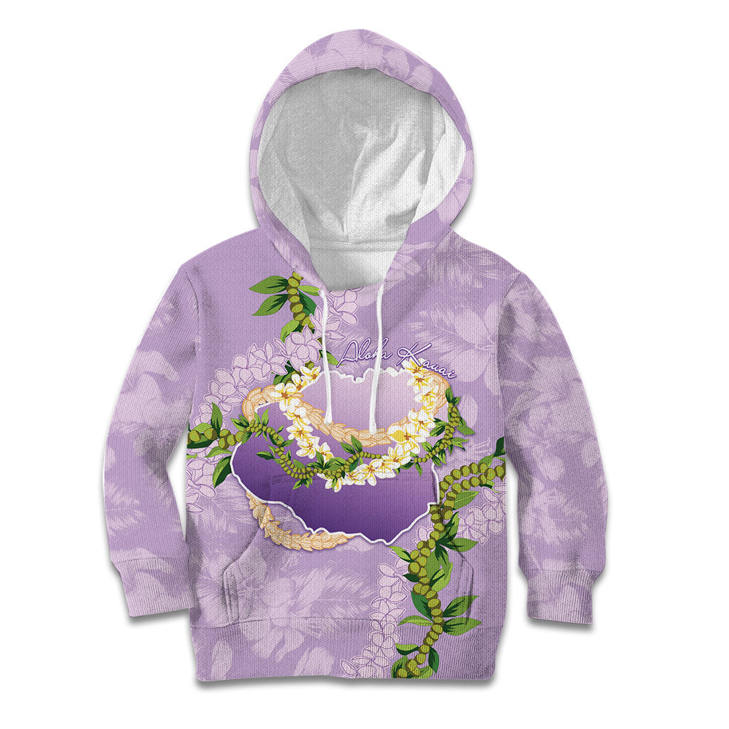 Hawaii Kauai Island Flowers Lei Kid Hoodie Mokihana Lei