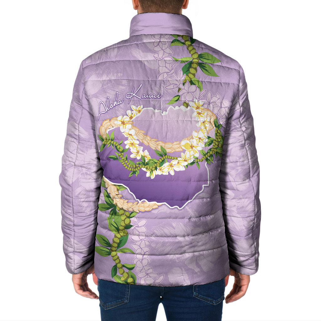 Hawaii Kauai Island Flowers Lei Padded Jacket Mokihana Lei LT7 - Polynesian Pride