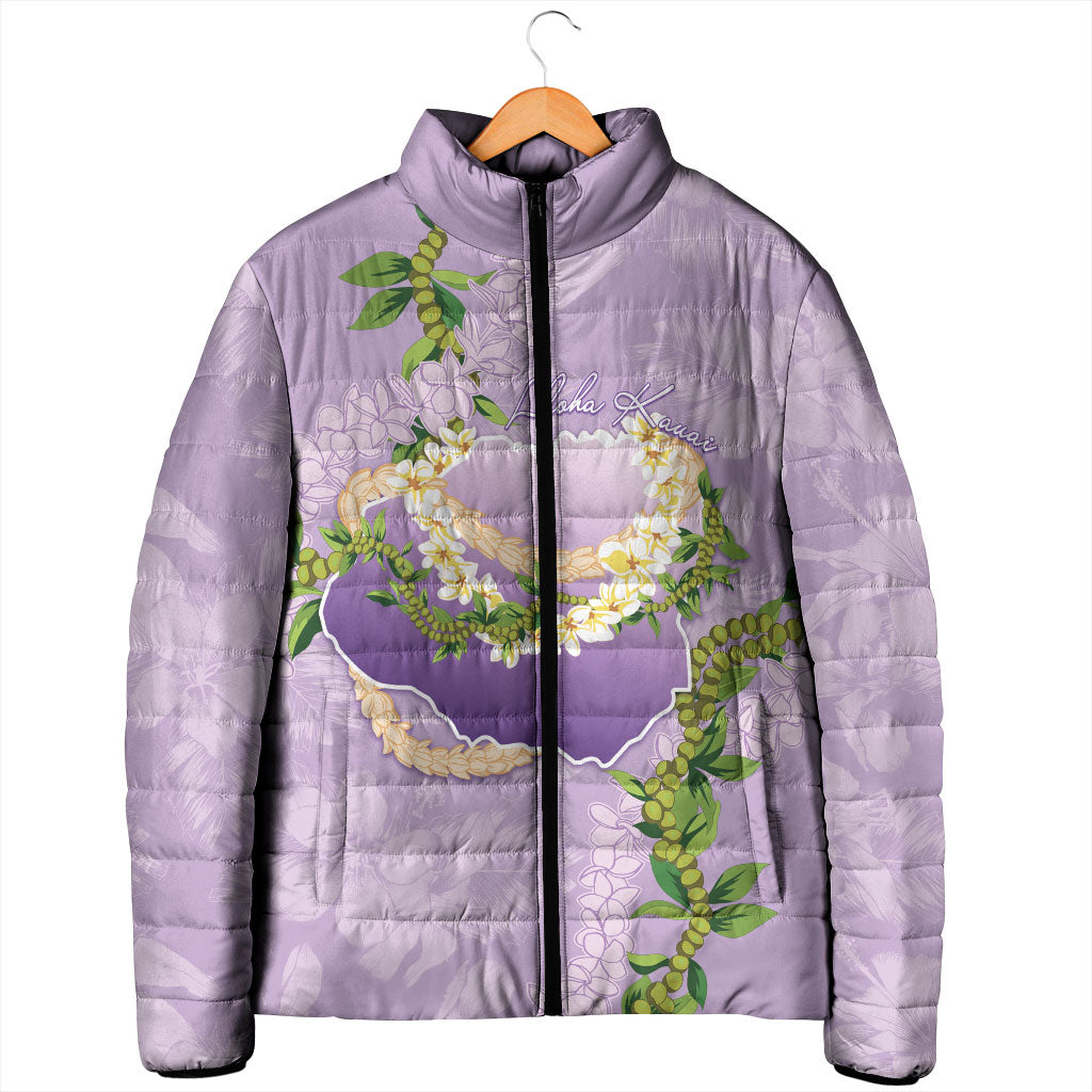 Hawaii Kauai Island Flowers Lei Padded Jacket Mokihana Lei LT7 - Polynesian Pride