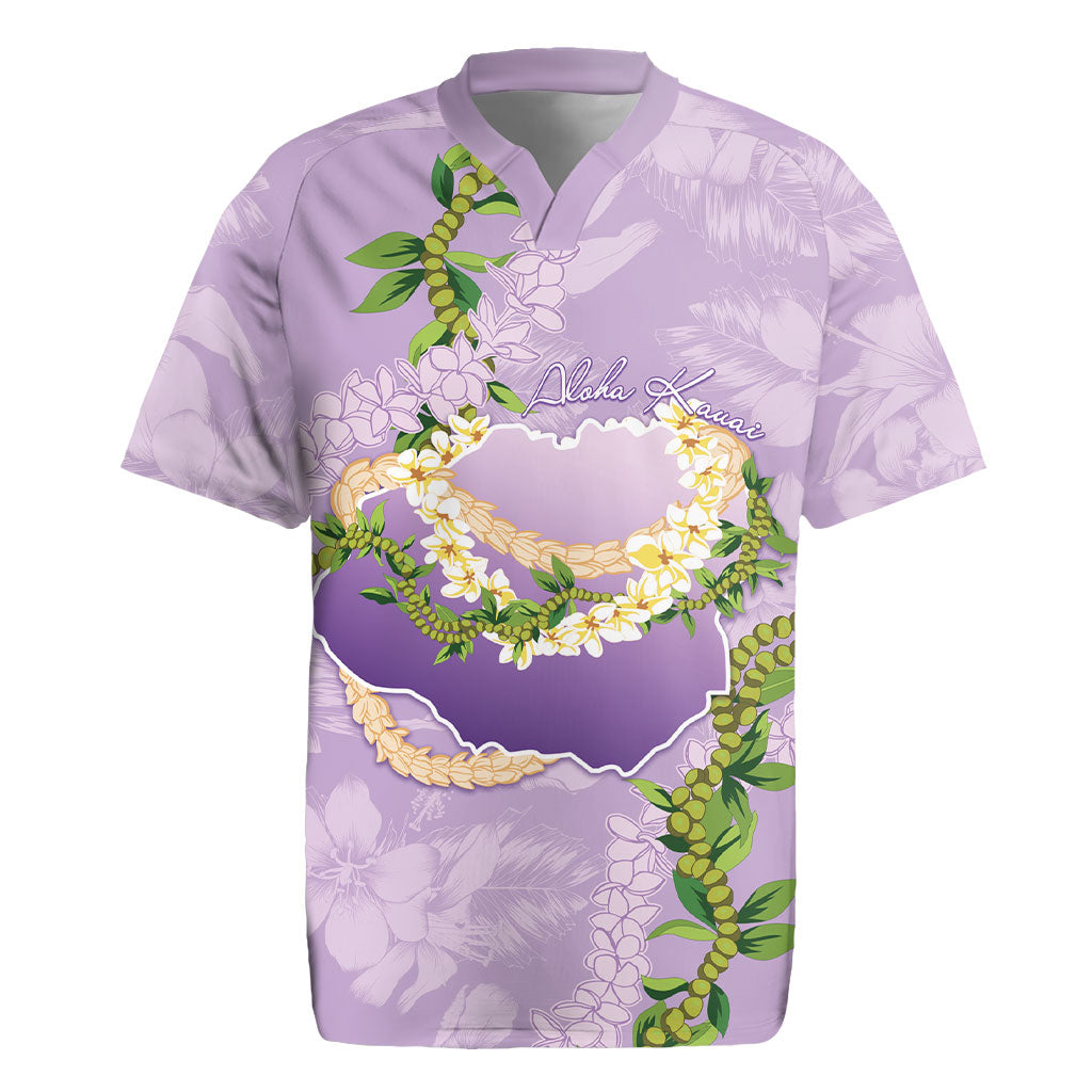 Hawaii Kauai Island Flowers Lei Rugby Jersey Mokihana Lei