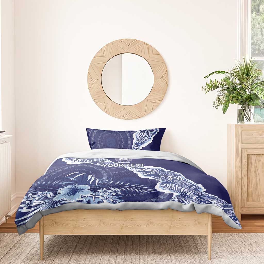 Fiji Queen Victoria School Personalised Bedding Set Masi Tapa Torn Style