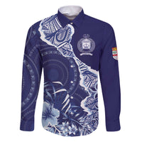 Fiji Queen Victoria School Personalised Family Matching Puletasi and Hawaiian Shirt Masi Tapa Torn Style