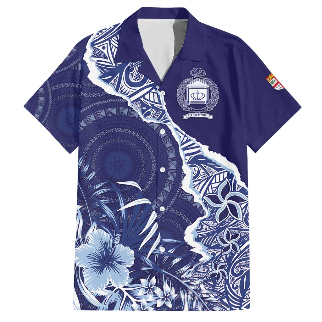 Fiji Queen Victoria School Personalised Family Matching Short Sleeve Bodycon Dress and Hawaiian Shirt Masi Tapa Torn Style