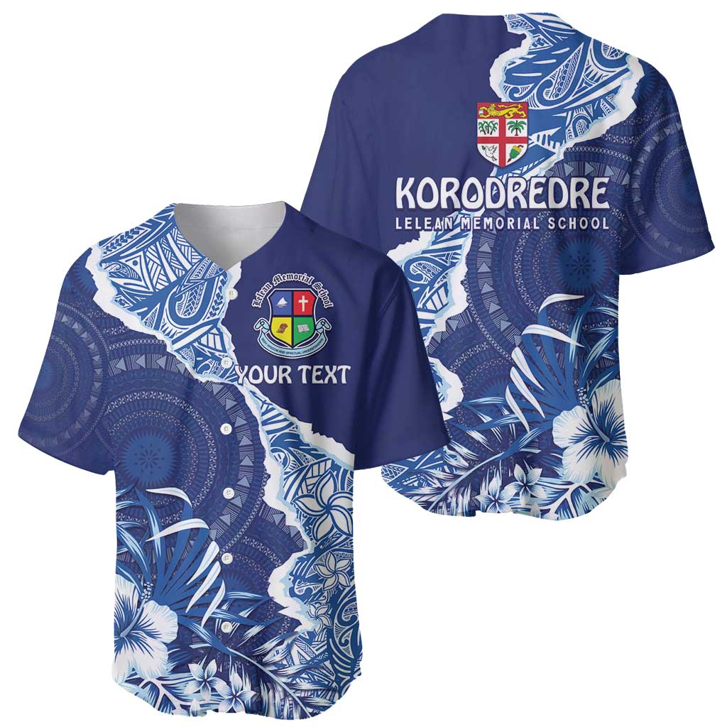Fiji Lelean Memorial School Personalised Baseball Jersey Korodredre Davuilevu Masi Mix Style