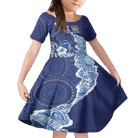 Fiji Lelean Memorial School Personalised Family Matching Long Sleeve Bodycon Dress and Hawaiian Shirt Korodredre Davuilevu Masi Mix Style