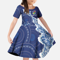 Fiji Lelean Memorial School Personalised Kid Short Sleeve Dress Korodredre Davuilevu Masi Mix Style
