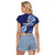 Fiji Lelean Memorial School Personalised Raglan Cropped T Shirt Korodredre Davuilevu Masi Mix Style