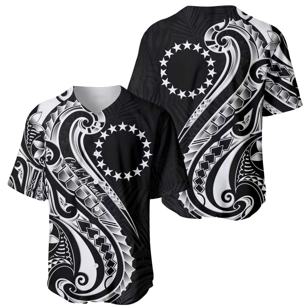 Kia Orana Cook Islands Baseball Jersey Kerekere Plumeria Tropical Waves - Polynesian Pride