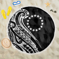 Kia Orana Cook Islands Beach Blanket Kerekere Plumeria Tropical Waves - Polynesian Pride