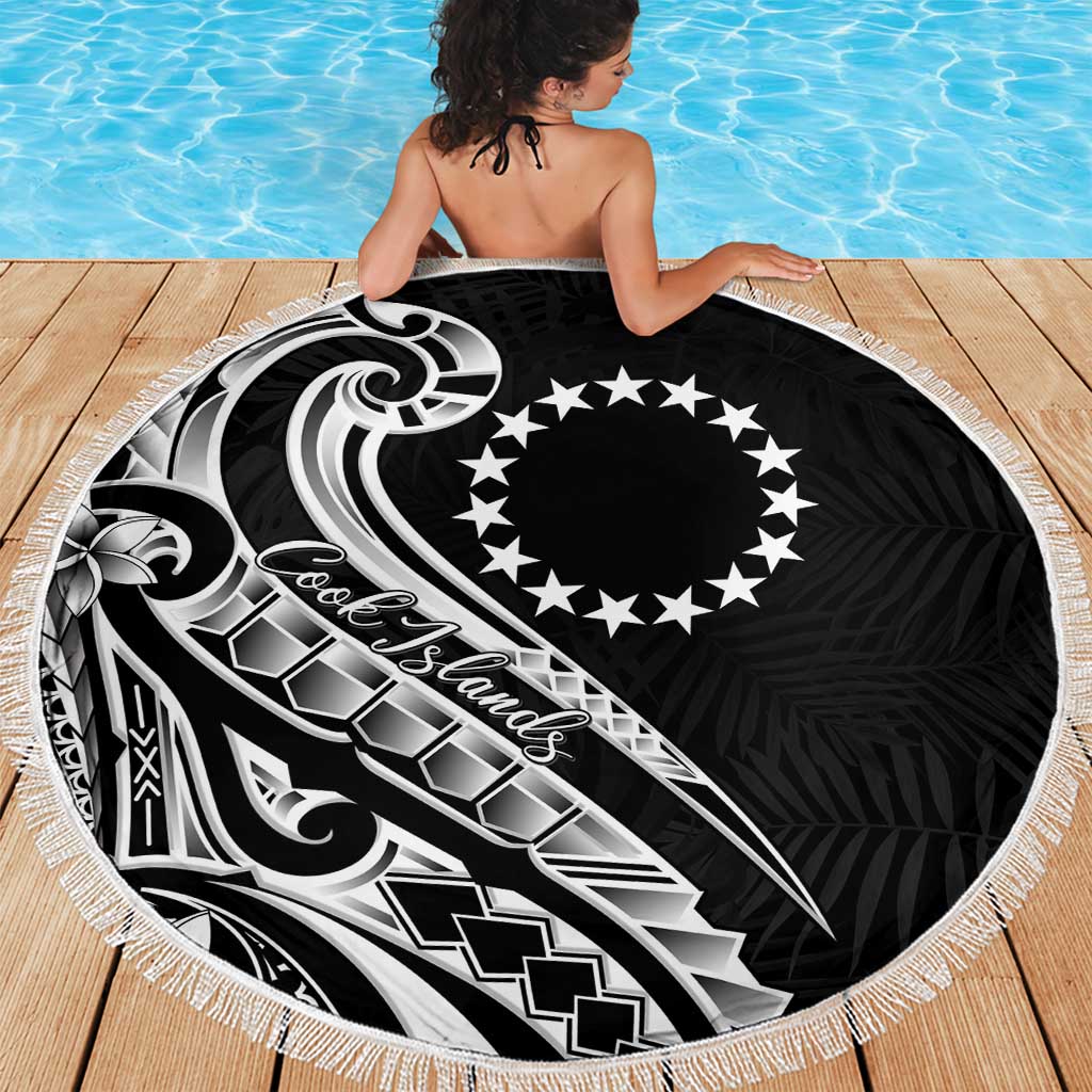 Kia Orana Cook Islands Beach Blanket Kerekere Plumeria Tropical Waves - Polynesian Pride