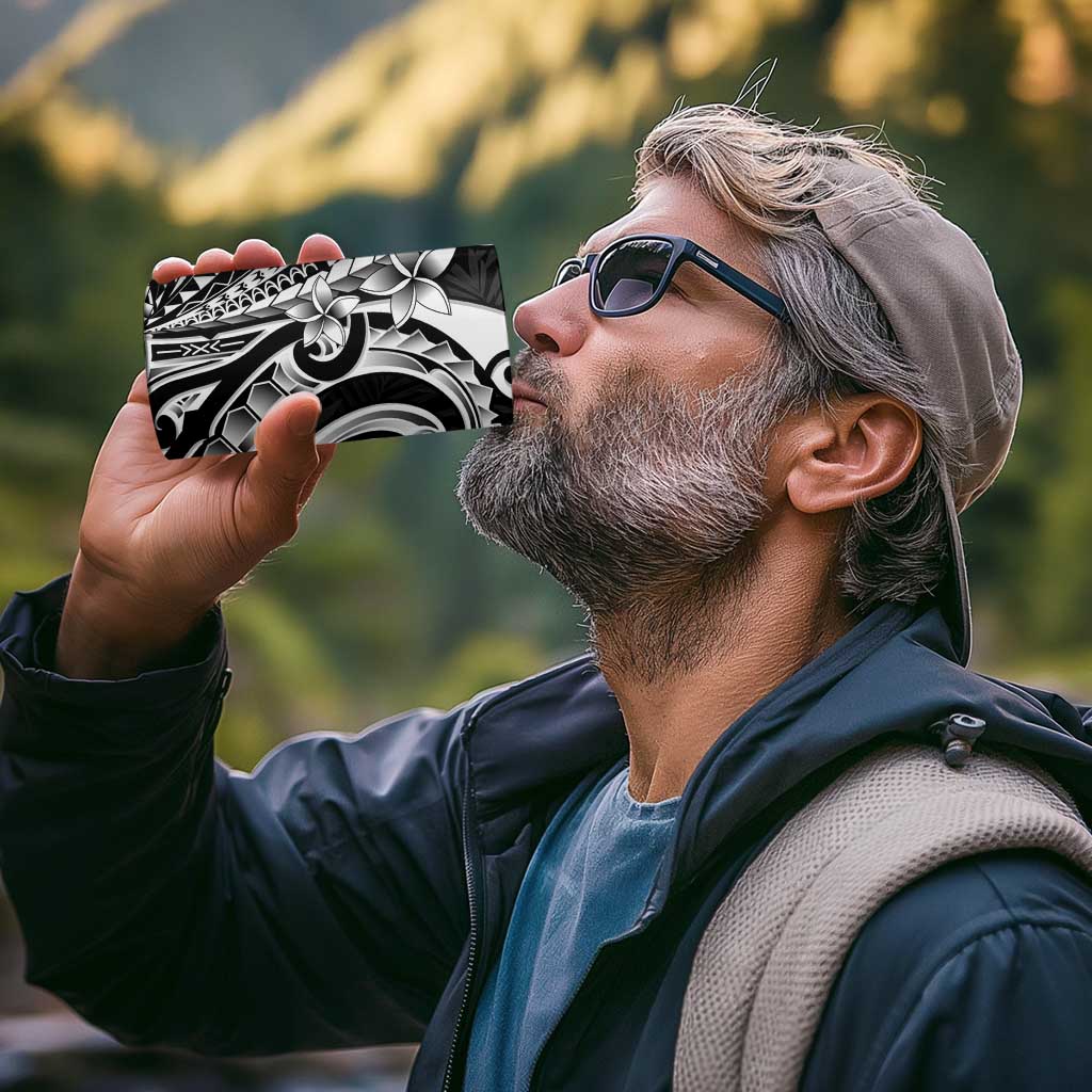 Kia Orana Cook Islands 4 in 1 Can Cooler Tumbler Kerekere Plumeria Tropical Waves - Polynesian Pride