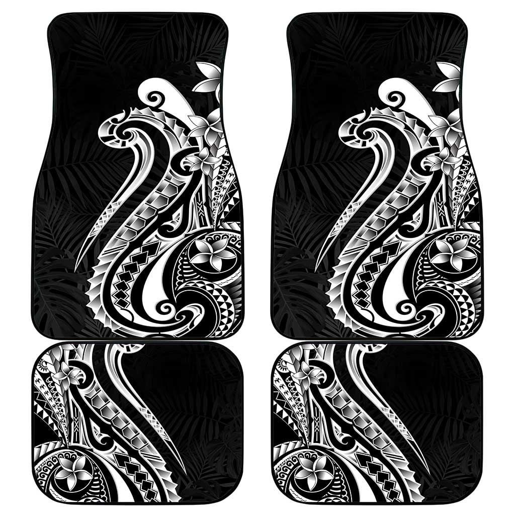 Kia Orana Cook Islands Car Mats Kerekere Plumeria Tropical Waves - Polynesian Pride