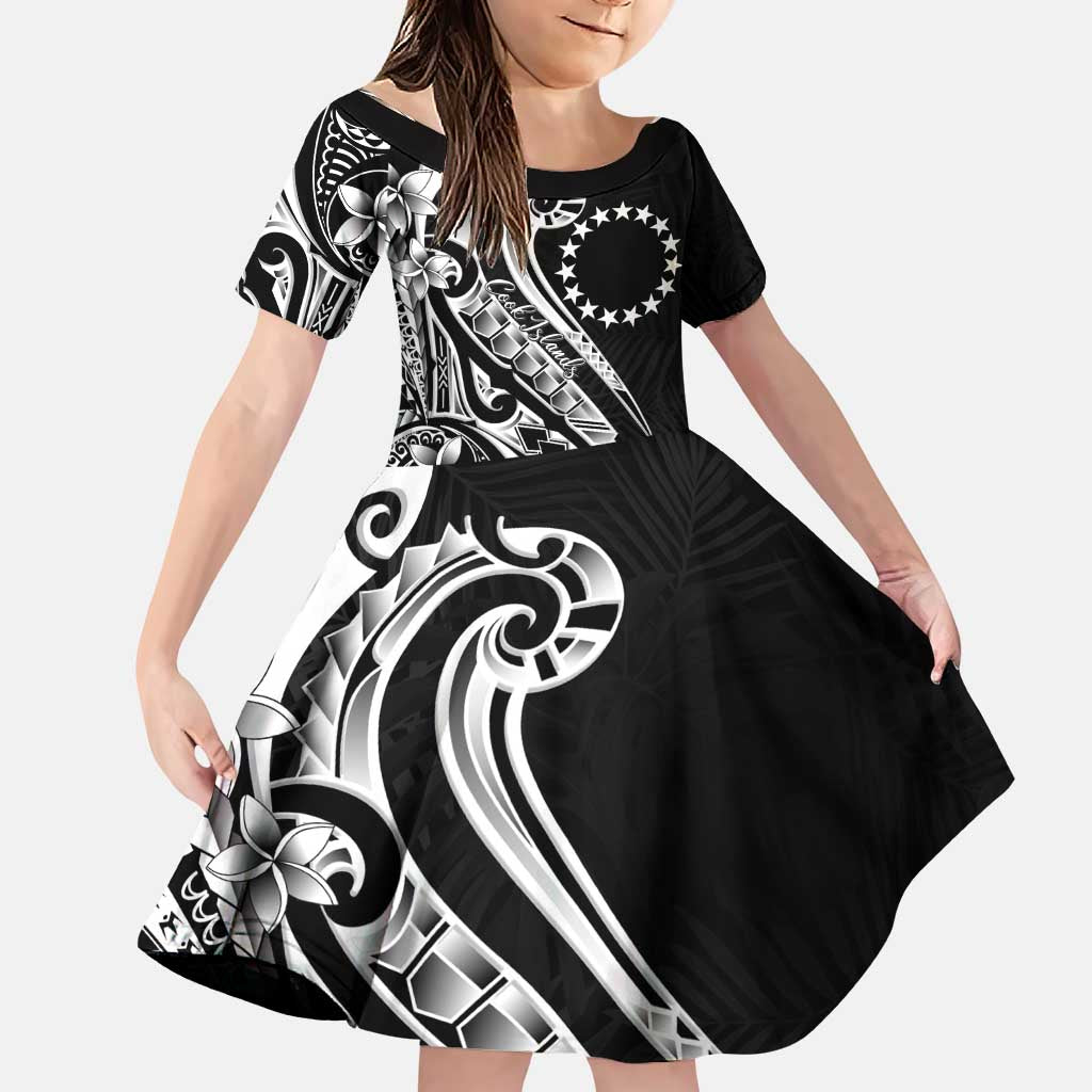 Kia Orana Cook Islands Family Matching Puletasi and Hawaiian Shirt Kerekere Plumeria Tropical Waves - Polynesian Pride