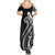 Kia Orana Cook Islands Family Matching Summer Maxi Dress and Hawaiian Shirt Kerekere Plumeria Tropical Waves - Polynesian Pride