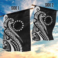 Kia Orana Cook Islands Garden Flag Kerekere Plumeria Tropical Waves - Polynesian Pride