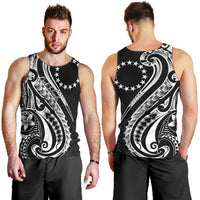 Kia Orana Cook Islands Men Tank Top Kerekere Plumeria Tropical Waves - Polynesian Pride
