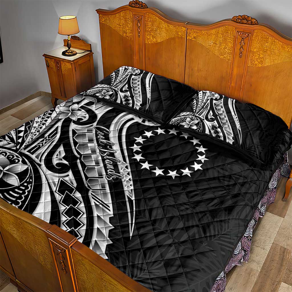 Kia Orana Cook Islands Quilt Bed Set Kerekere Plumeria Tropical Waves - Polynesian Pride