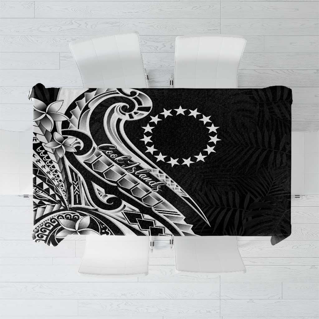 Kia Orana Cook Islands Tablecloth Kerekere Plumeria Tropical Waves - Polynesian Pride
