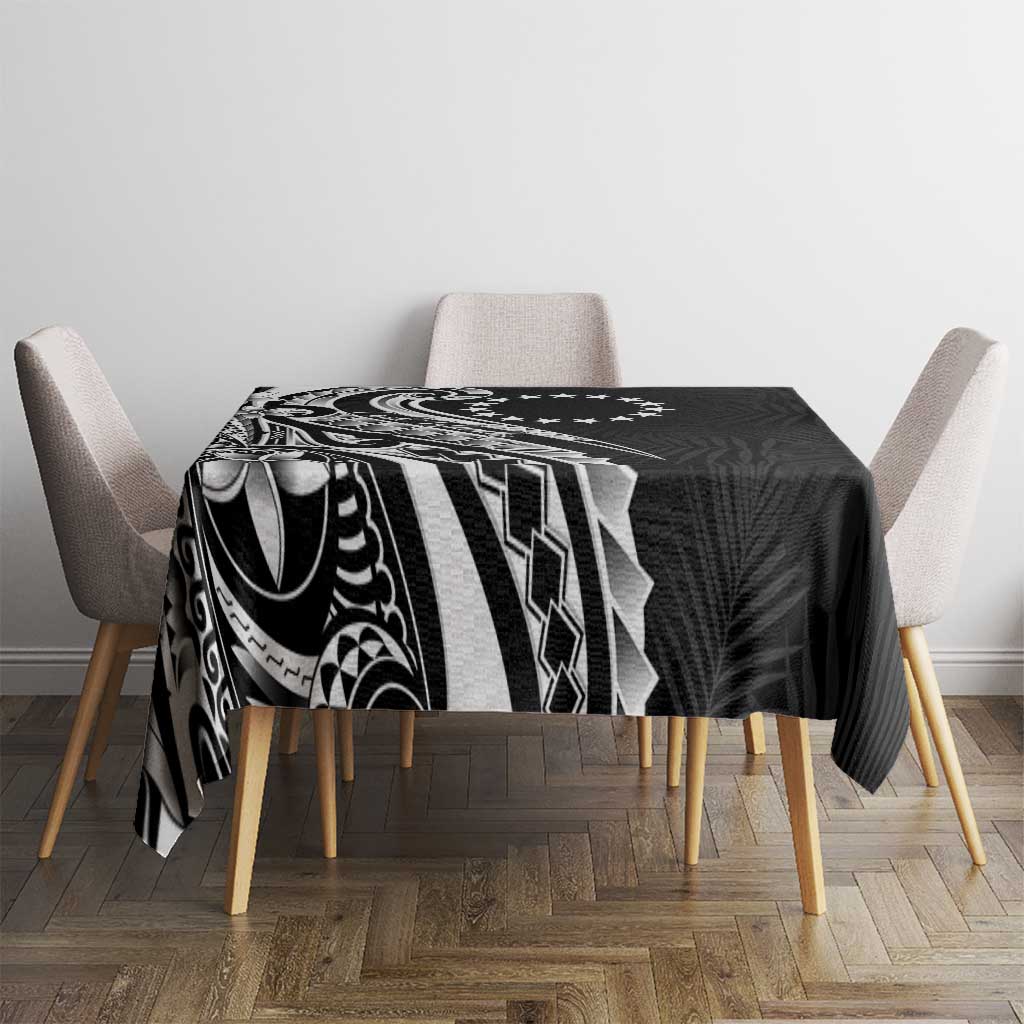 Kia Orana Cook Islands Tablecloth Kerekere Plumeria Tropical Waves - Polynesian Pride