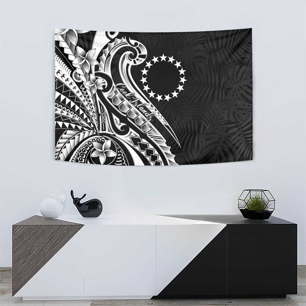 Kia Orana Cook Islands Tapestry Kerekere Plumeria Tropical Waves - Polynesian Pride