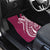 Kia Orana Cook Islands Car Mats Maroon Plumeria Tropical Waves - Polynesian Pride