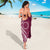 Kia Orana Cook Islands Sarong Maroon Plumeria Tropical Waves - Polynesian Pride