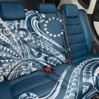 Kia Orana Cook Islands Back Car Seat Cover Auika Plumeria Tropical Waves - Polynesian Pride