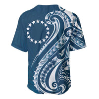 Kia Orana Cook Islands Baseball Jersey Auika Plumeria Tropical Waves - Polynesian Pride