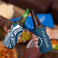 Kia Orana Cook Islands 4 in 1 Can Cooler Tumbler Auika Plumeria Tropical Waves - Polynesian Pride