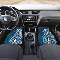 Kia Orana Cook Islands Car Mats Auika Plumeria Tropical Waves - Polynesian Pride