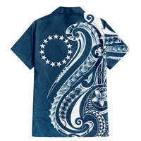 Kia Orana Cook Islands Family Matching Mermaid Dress and Hawaiian Shirt Auika Plumeria Tropical Waves - Polynesian Pride