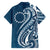 Kia Orana Cook Islands Family Matching Off Shoulder Short Dress and Hawaiian Shirt Auika Plumeria Tropical Waves - Polynesian Pride
