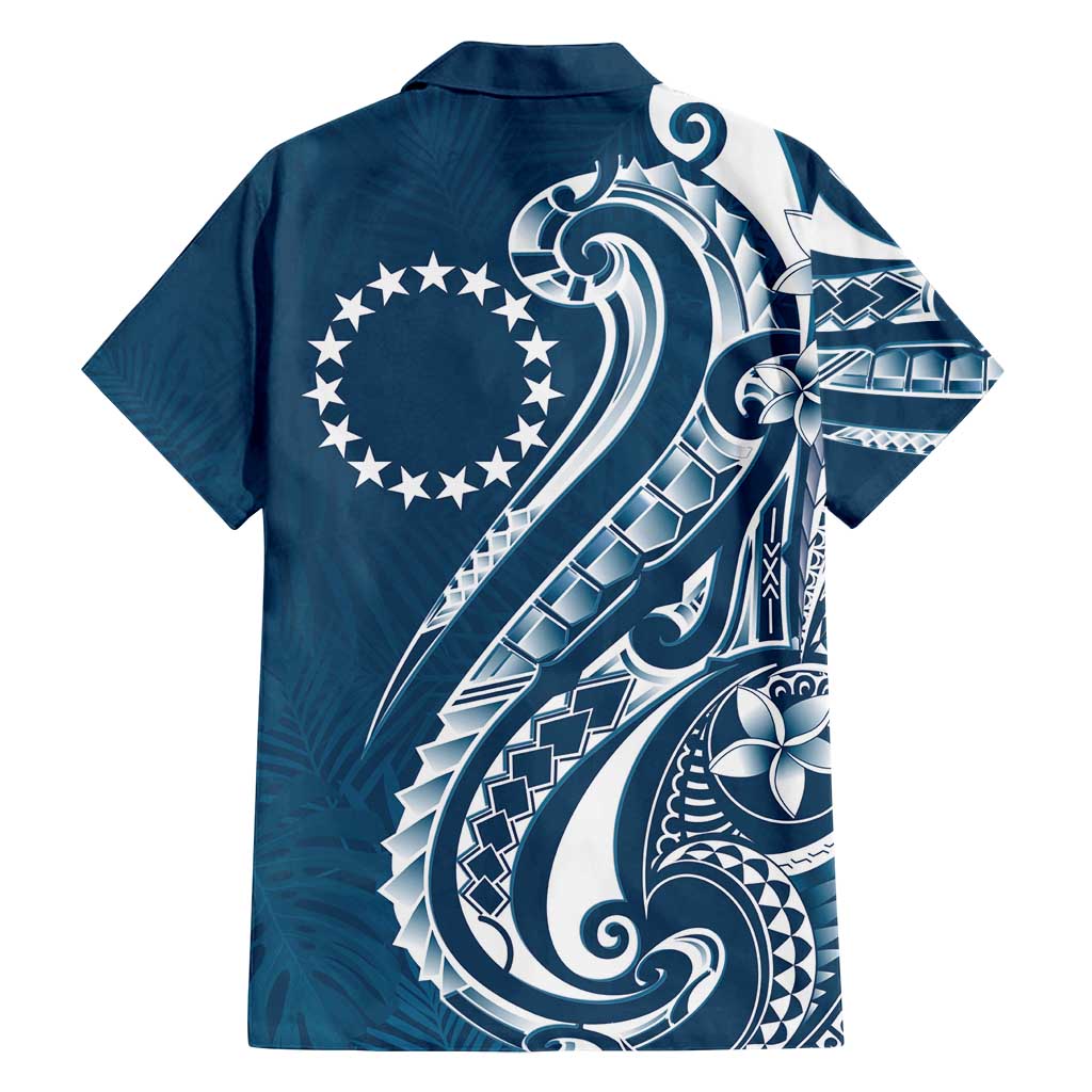 Kia Orana Cook Islands Family Matching Puletasi and Hawaiian Shirt Auika Plumeria Tropical Waves - Polynesian Pride