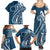 Kia Orana Cook Islands Family Matching Summer Maxi Dress and Hawaiian Shirt Auika Plumeria Tropical Waves - Polynesian Pride