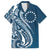 Kia Orana Cook Islands Family Matching Summer Maxi Dress and Hawaiian Shirt Auika Plumeria Tropical Waves - Polynesian Pride