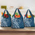Kia Orana Cook Islands Grocery Bag Auika Plumeria Tropical Waves - Polynesian Pride