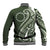 Kia Orana Cook Islands Baseball Jacket Matie Plumeria Tropical Waves - Polynesian Pride