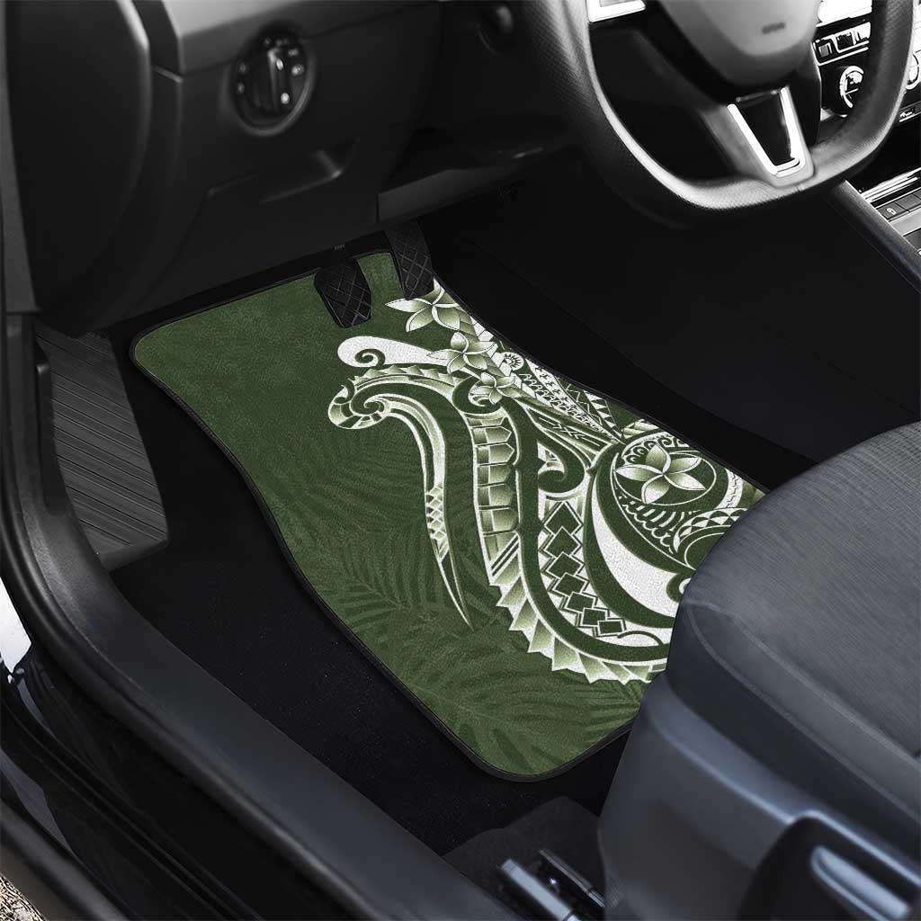 Kia Orana Cook Islands Car Mats Matie Plumeria Tropical Waves - Polynesian Pride
