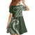 Kia Orana Cook Islands Family Matching Long Sleeve Bodycon Dress and Hawaiian Shirt Matie Plumeria Tropical Waves - Polynesian Pride