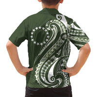 Kia Orana Cook Islands Family Matching Puletasi and Hawaiian Shirt Matie Plumeria Tropical Waves - Polynesian Pride