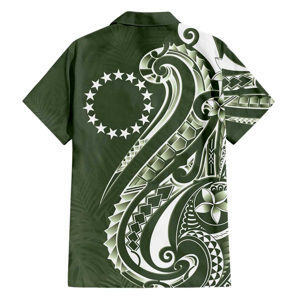 Kia Orana Cook Islands Family Matching Short Sleeve Bodycon Dress and Hawaiian Shirt Matie Plumeria Tropical Waves - Polynesian Pride