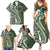 Kia Orana Cook Islands Family Matching Summer Maxi Dress and Hawaiian Shirt Matie Plumeria Tropical Waves - Polynesian Pride