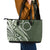 Kia Orana Cook Islands Leather Tote Bag Matie Plumeria Tropical Waves - Polynesian Pride