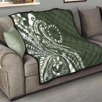 Kia Orana Cook Islands Quilt Matie Plumeria Tropical Waves - Polynesian Pride