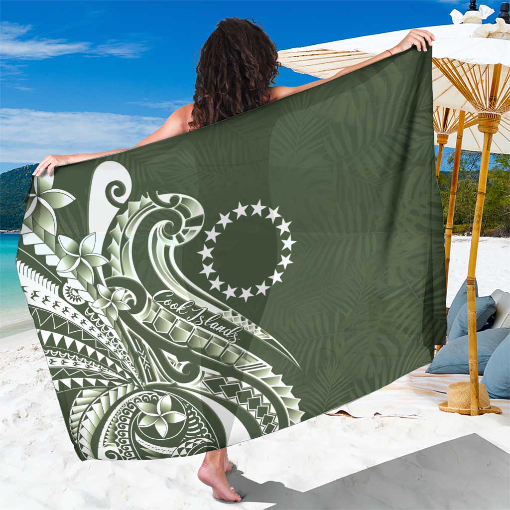Kia Orana Cook Islands Sarong Matie Plumeria Tropical Waves - Polynesian Pride
