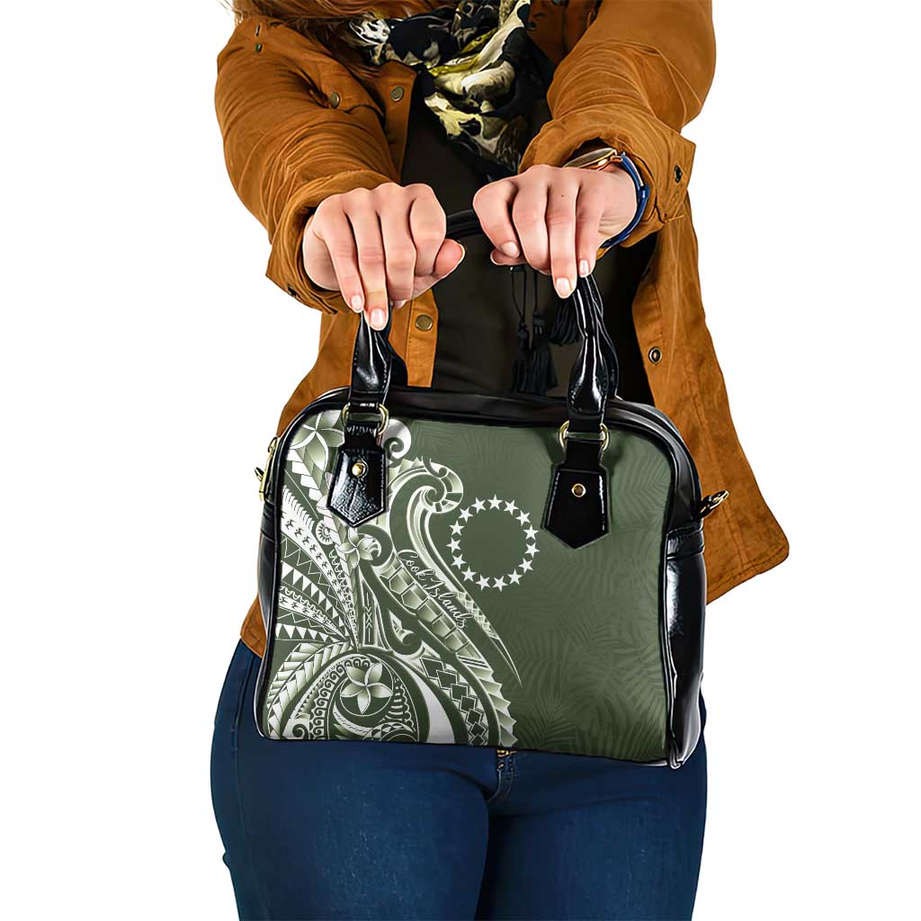 Kia Orana Cook Islands Shoulder Handbag Matie Plumeria Tropical Waves - Polynesian Pride