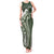 Kia Orana Cook Islands Tank Maxi Dress Matie Plumeria Tropical Waves - Polynesian Pride