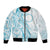 Kia Orana Cook Islands Bomber Jacket Moana Plumeria Tropical Waves - Polynesian Pride