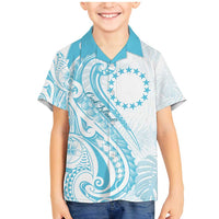 Kia Orana Cook Islands Family Matching Mermaid Dress and Hawaiian Shirt Moana Plumeria Tropical Waves - Polynesian Pride